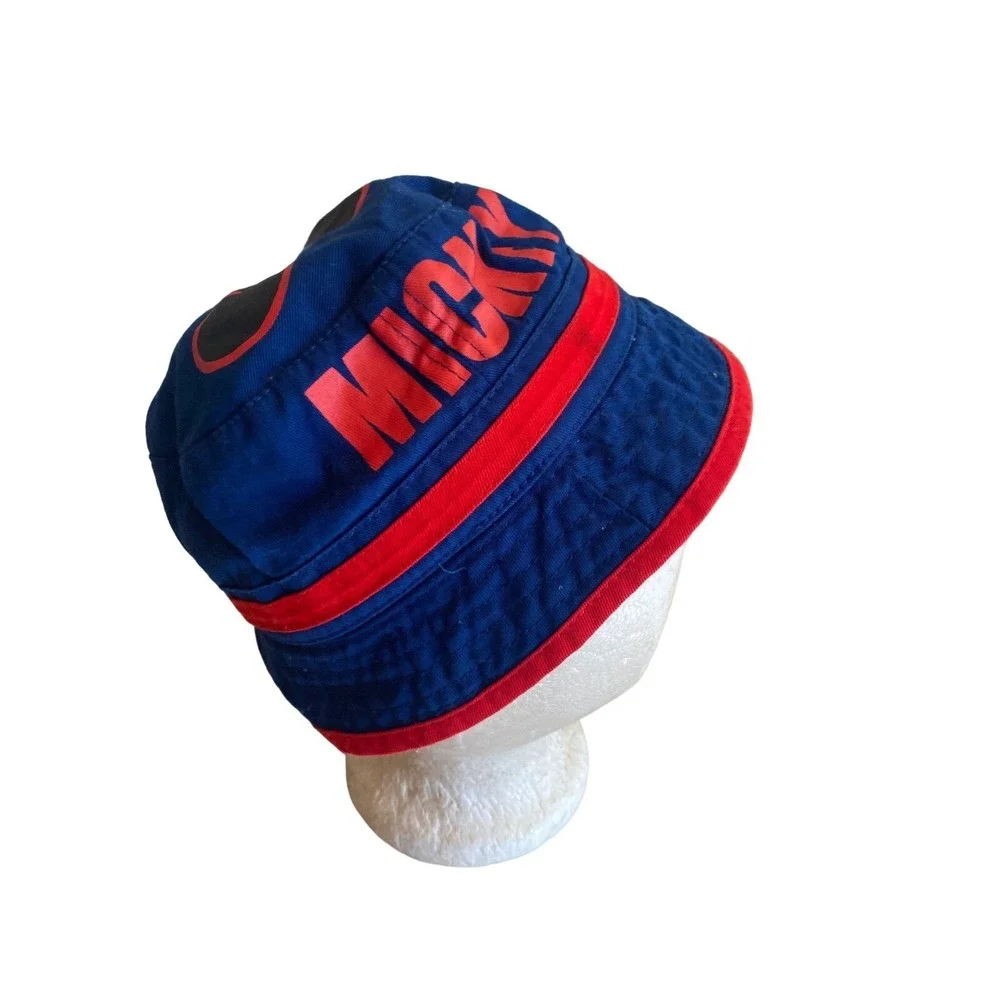 Disney Mickey Mouse Blue Red Youth Bucket Hat One Size